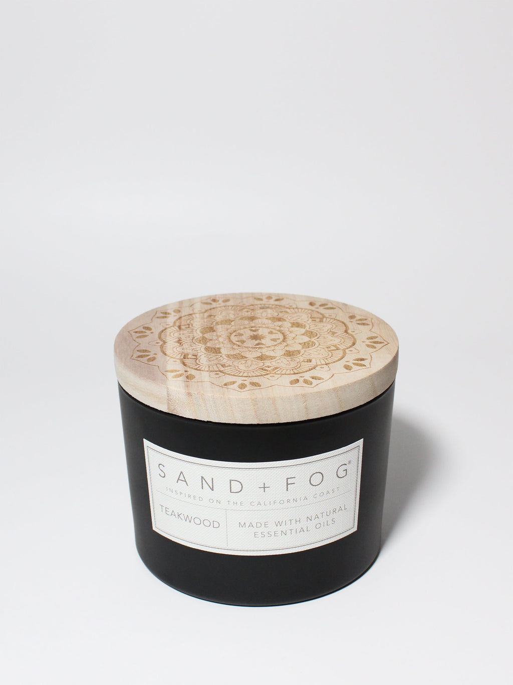 Teakwood Hand-poured 12 oz scented candle