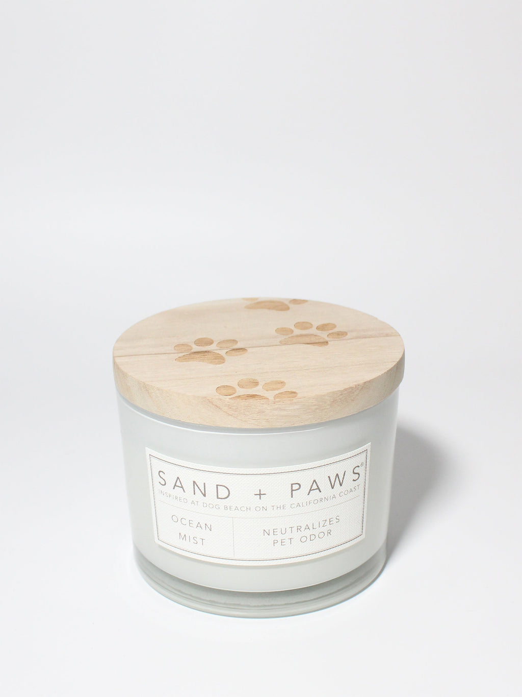 Sand + Paws Ocean Mist Hand-poured 12 oz scented candle