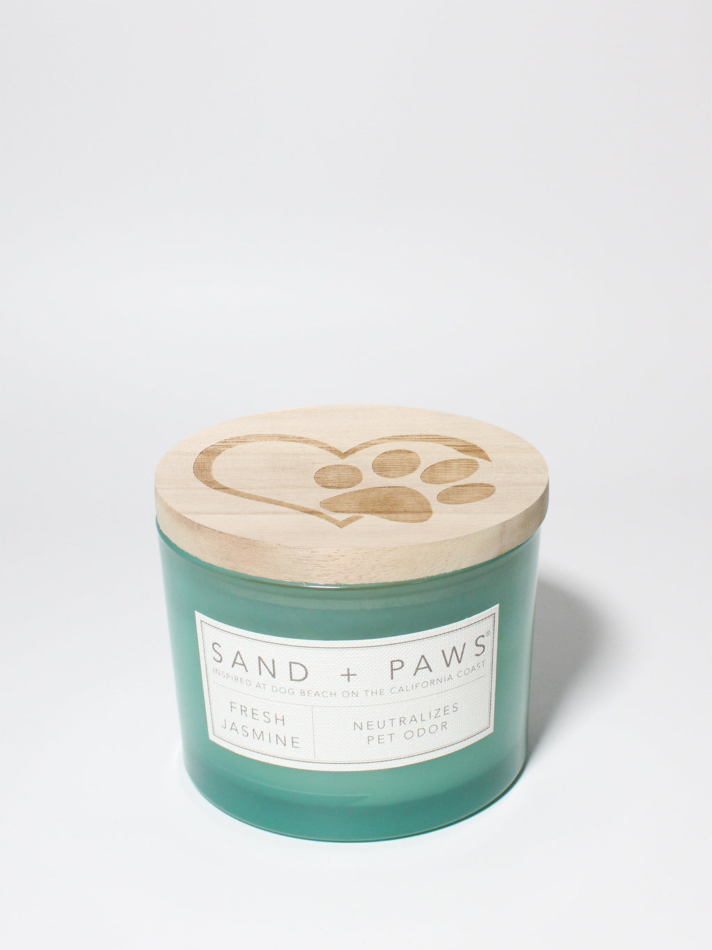Sand + Paws Fresh Jasmine Hand-poured 12 oz scented candle