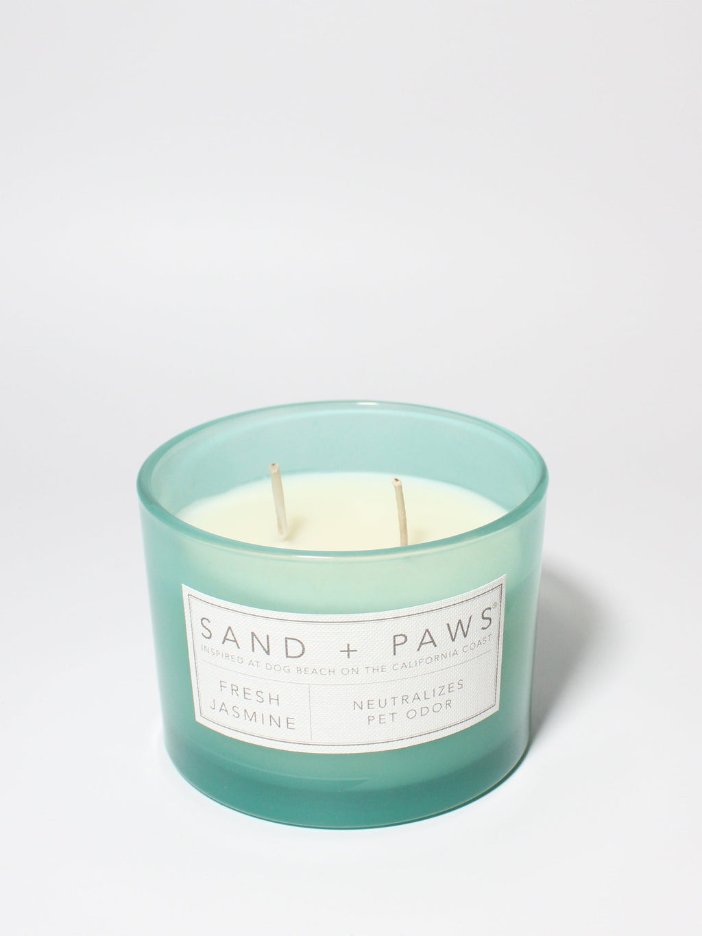 Sand + Paws Fresh Jasmine Hand-poured 12 oz scented candle