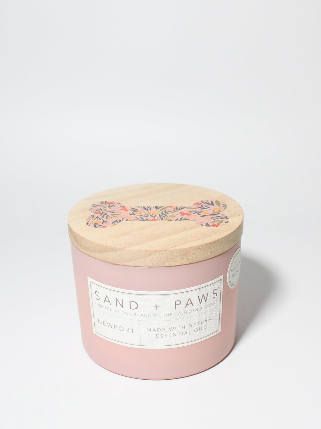 Sand + Paws Newport Hand-poured 12 oz scented candle
