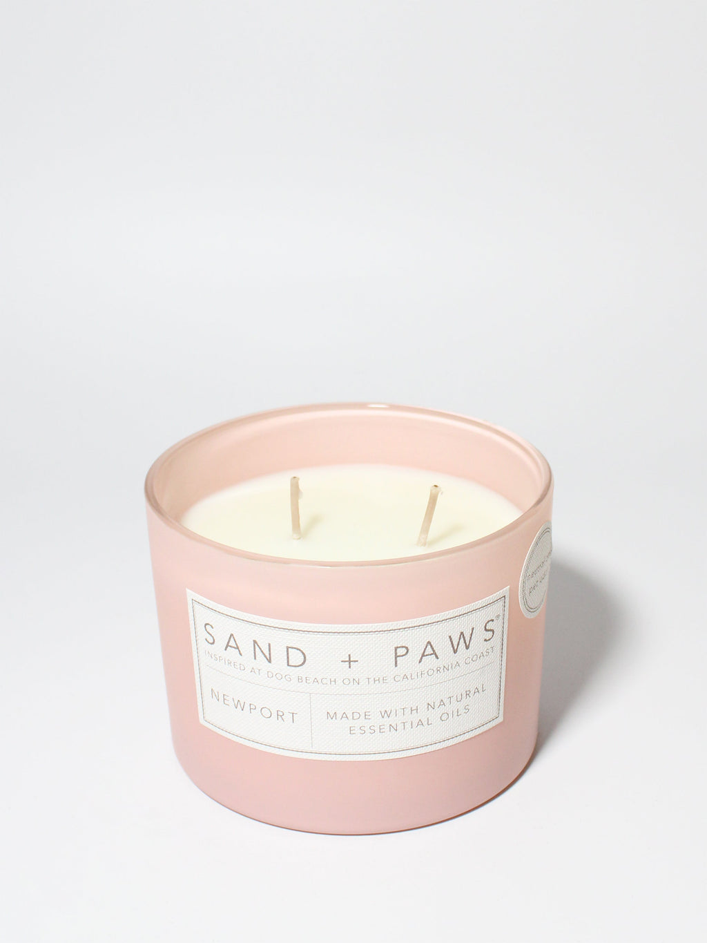 Sand + Paws Newport Hand-poured 12 oz scented candle