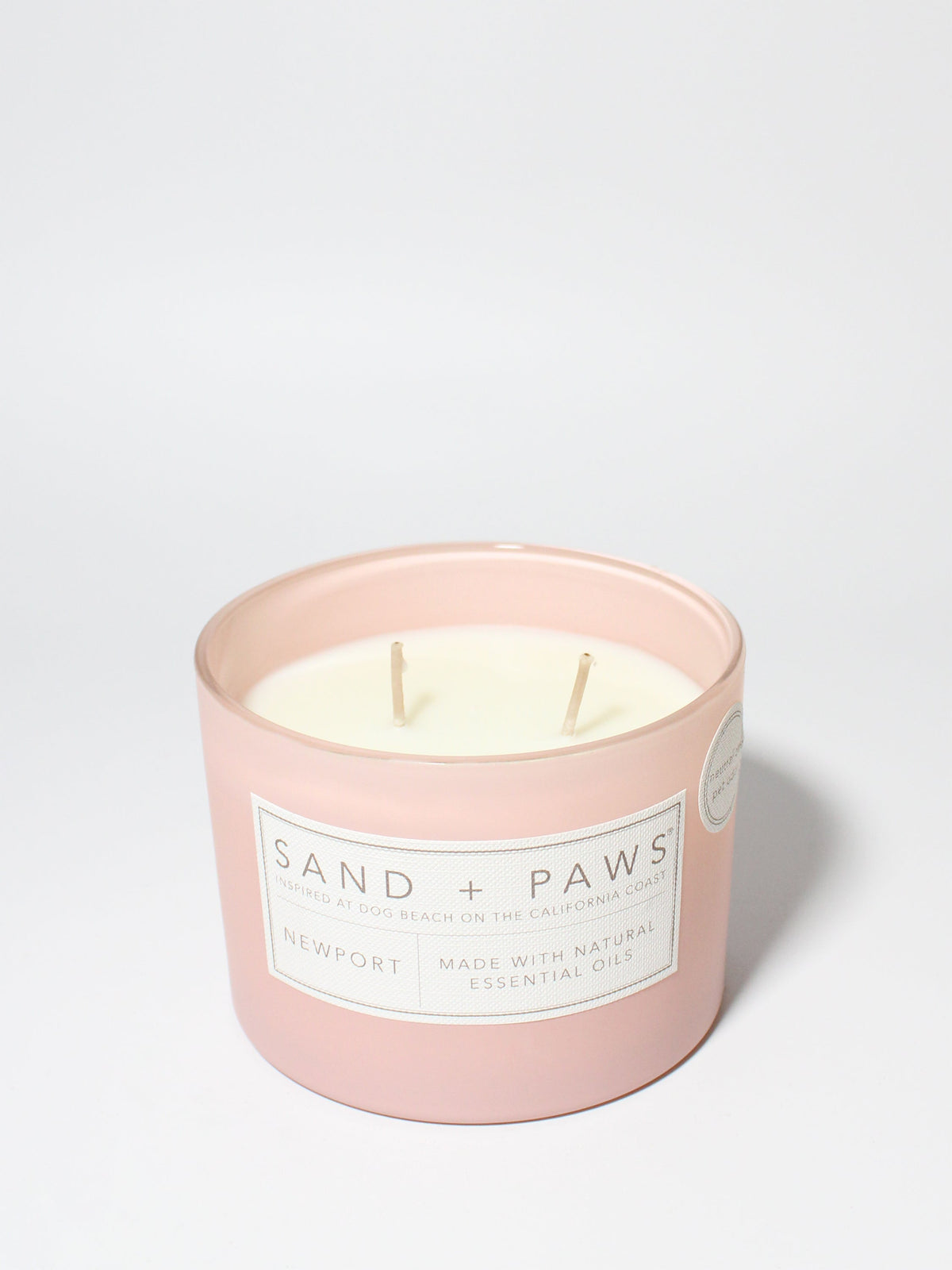 Sand + Paws Newport Hand-poured 12 oz scented candle