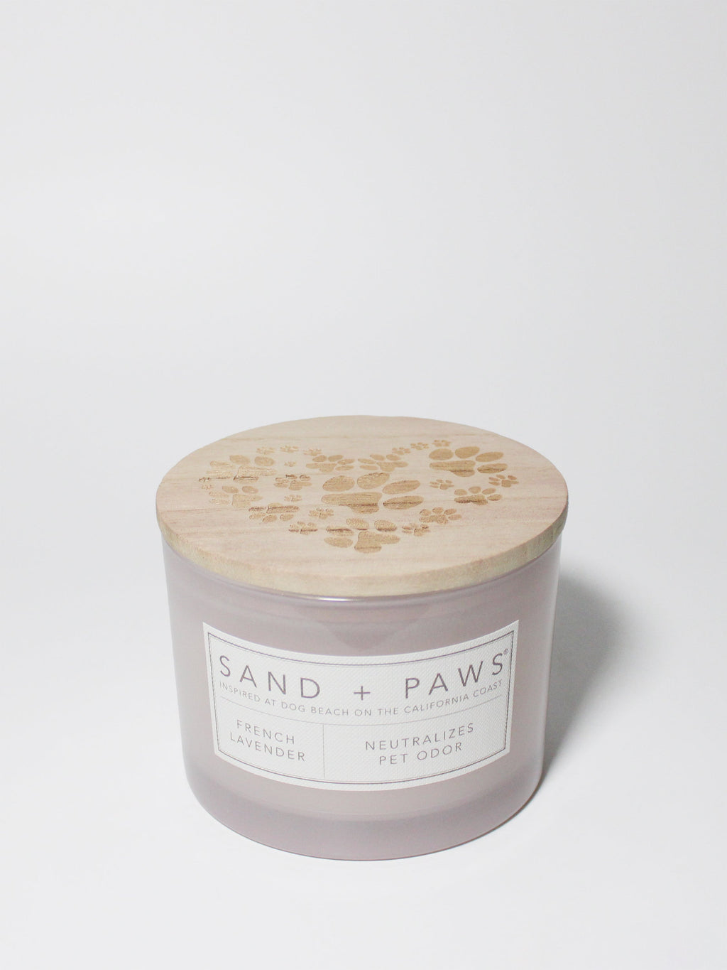 Sand + Paws French Lavender Hand-poured 12 oz scented candle