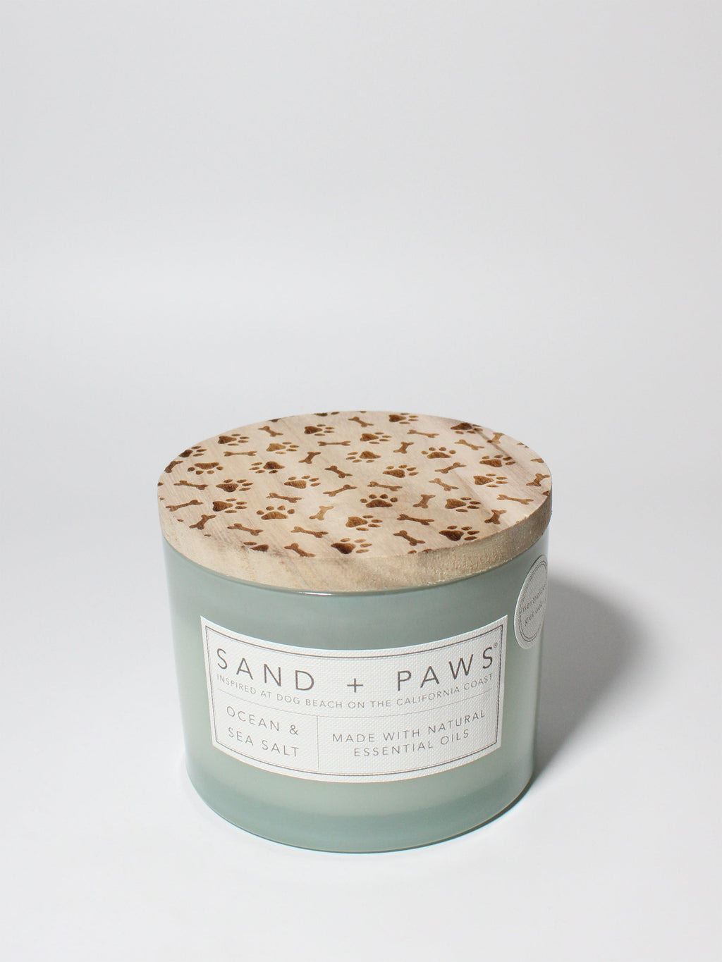 Sand + Paws Ocean & Sea Salt Hand-poured 12 oz scented candle