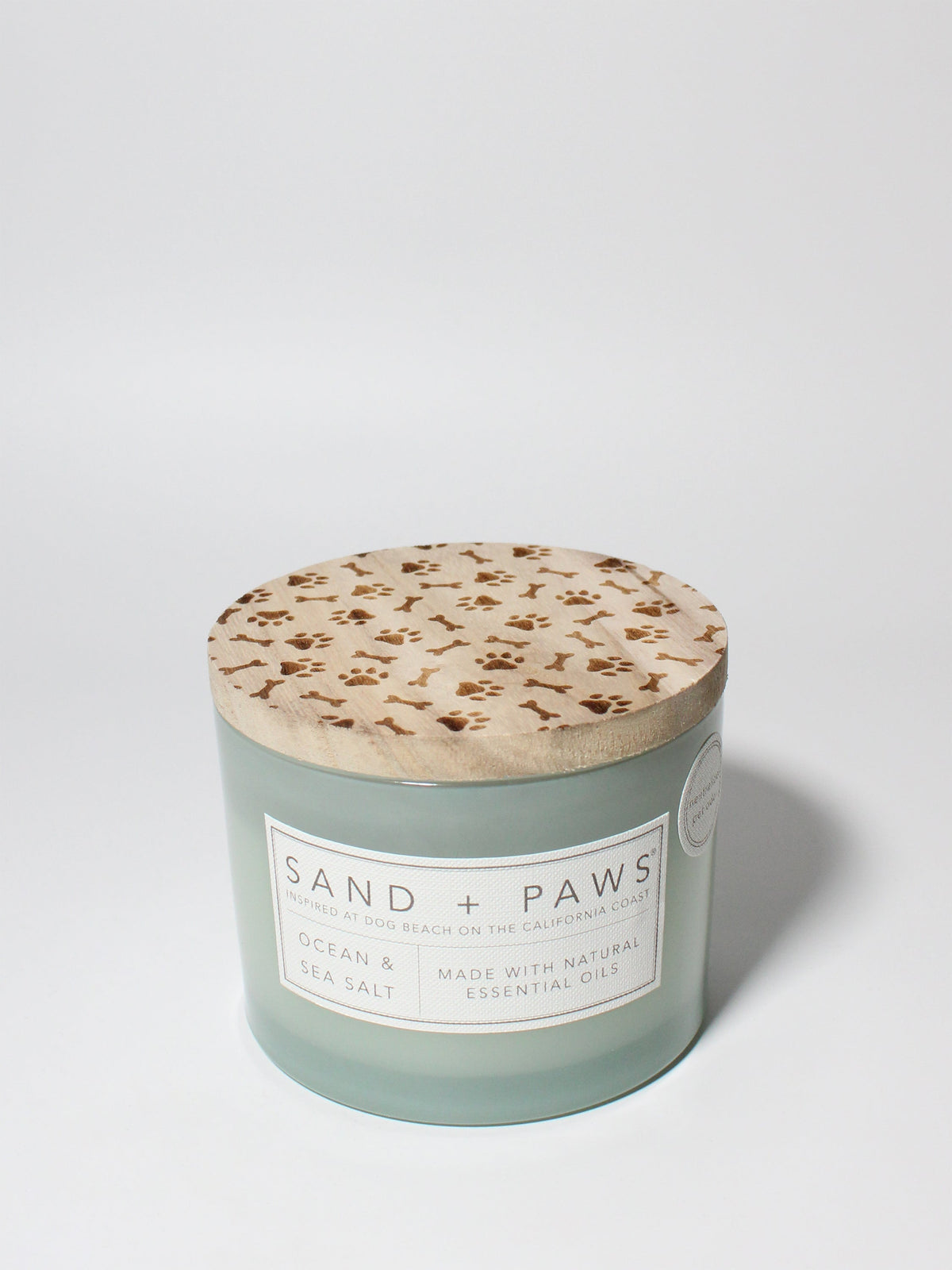 Sand + Paws Ocean & Sea Salt Hand-poured 12 oz scented candle