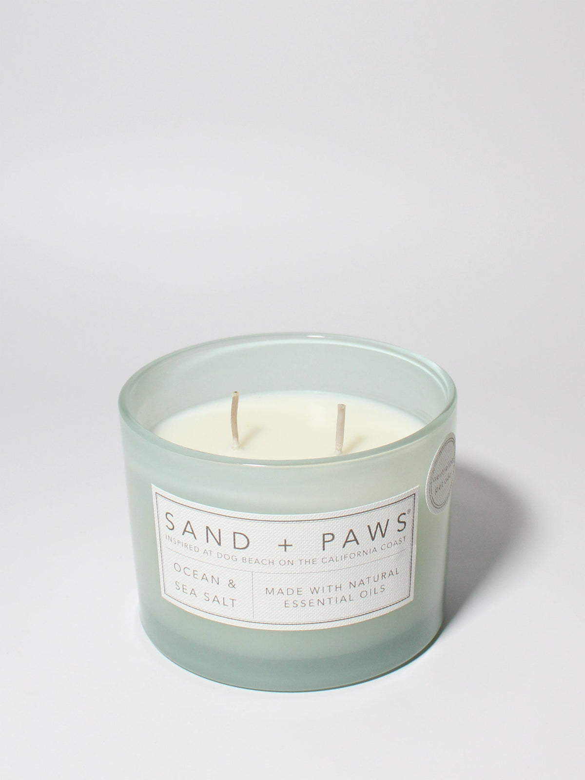 Sand + Paws Ocean & Sea Salt Hand-poured 12 oz scented candle