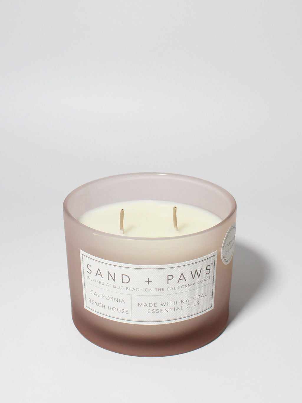 Sand + Paws California Beach House Hand-poured 12 oz scented candle