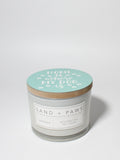 Sand + Paws Gardenia Hand-poured 12 oz scented candle