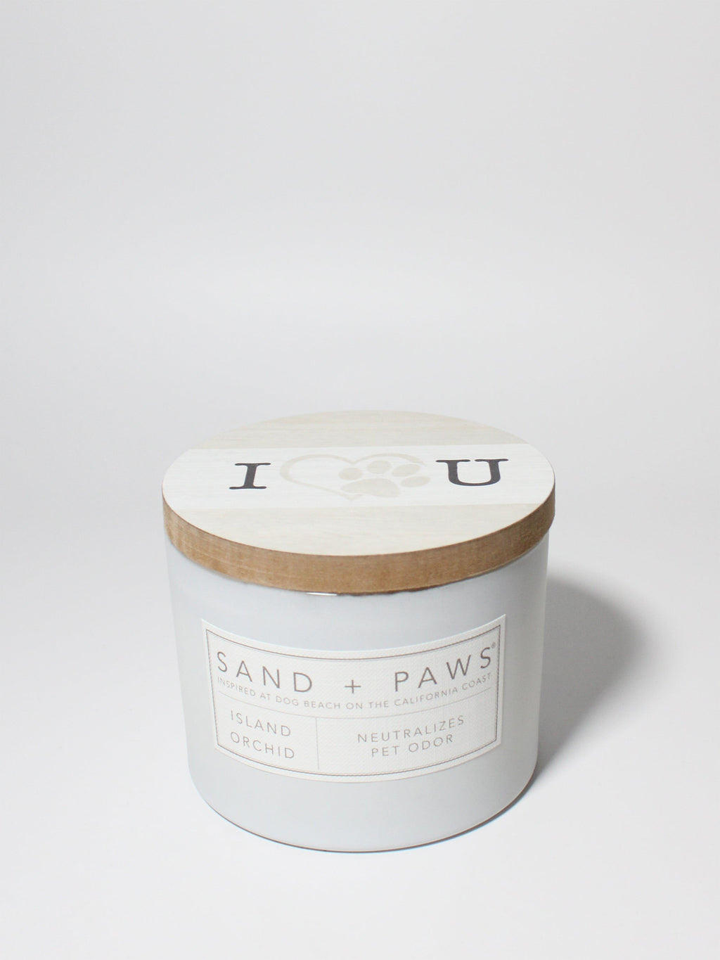 Sand + Paws Island Orchid Hand-poured 12 oz scented candle