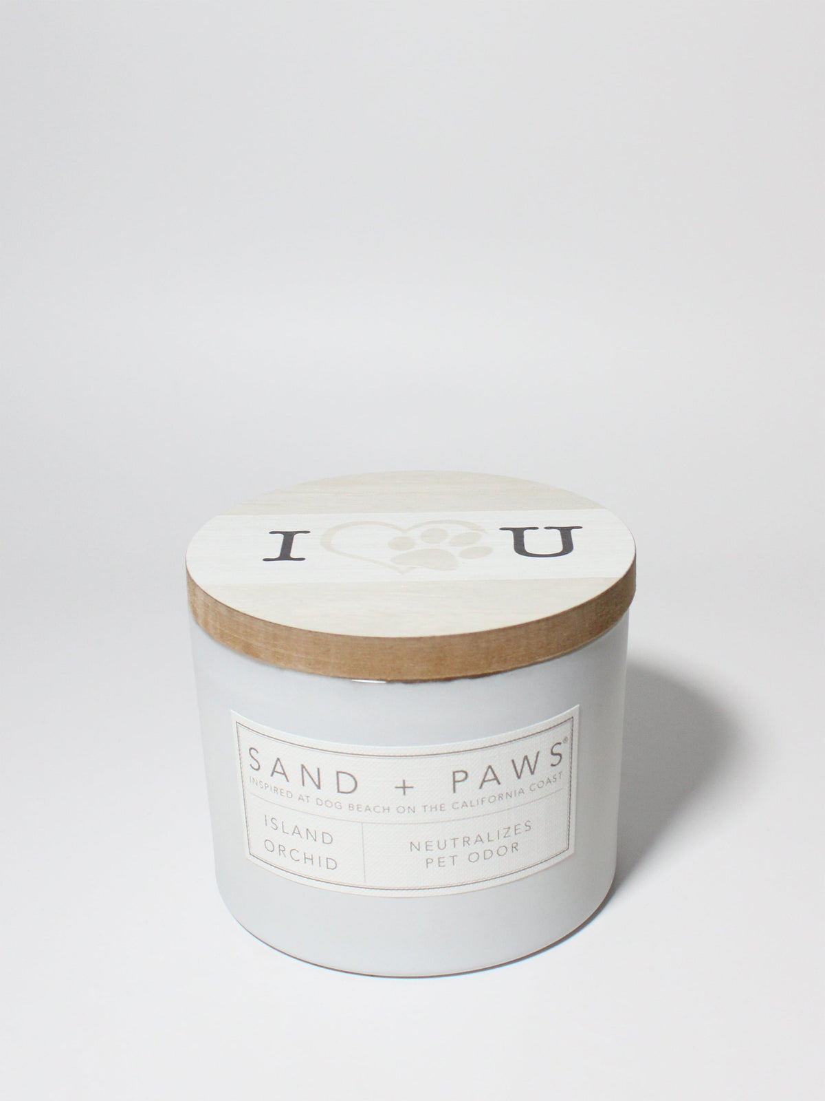 Sand + Paws Island Orchid Hand-poured 12 oz scented candle