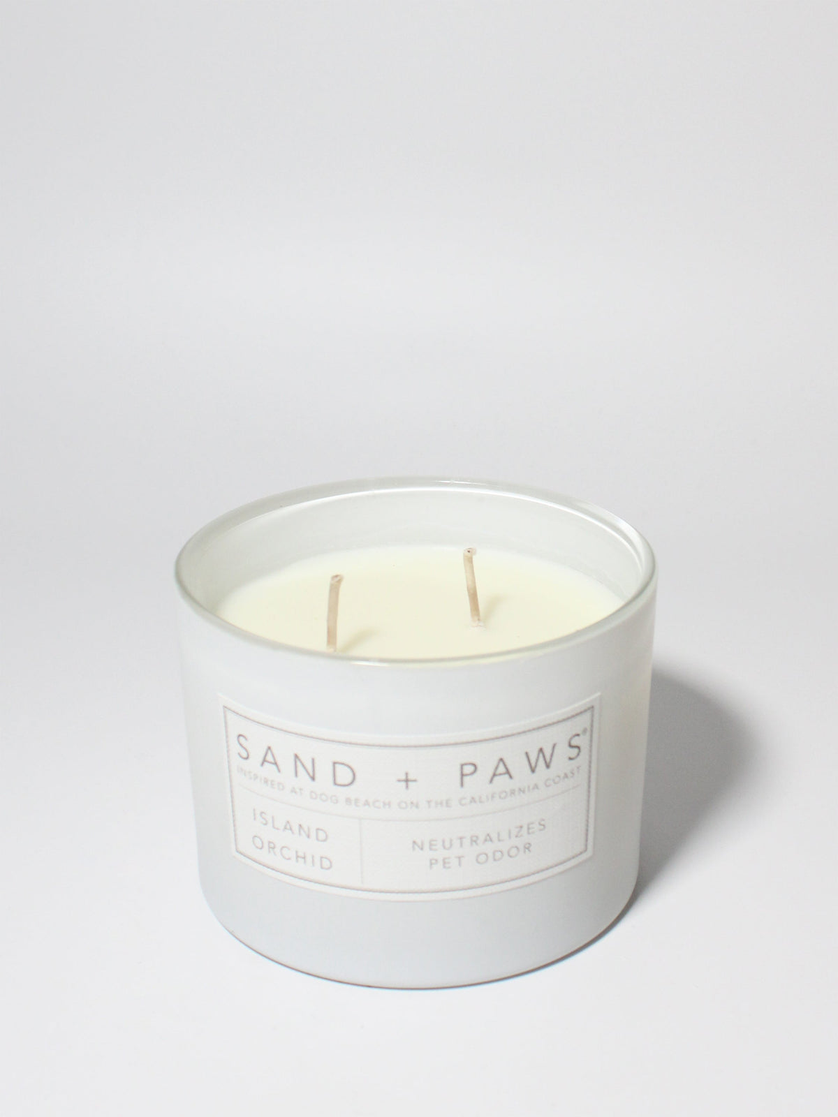 Sand + Paws Island Orchid Hand-poured 12 oz scented candle