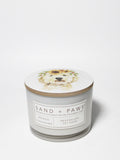 Sand + Paws Mango Tangerine Hand-poured 12 oz scented candle