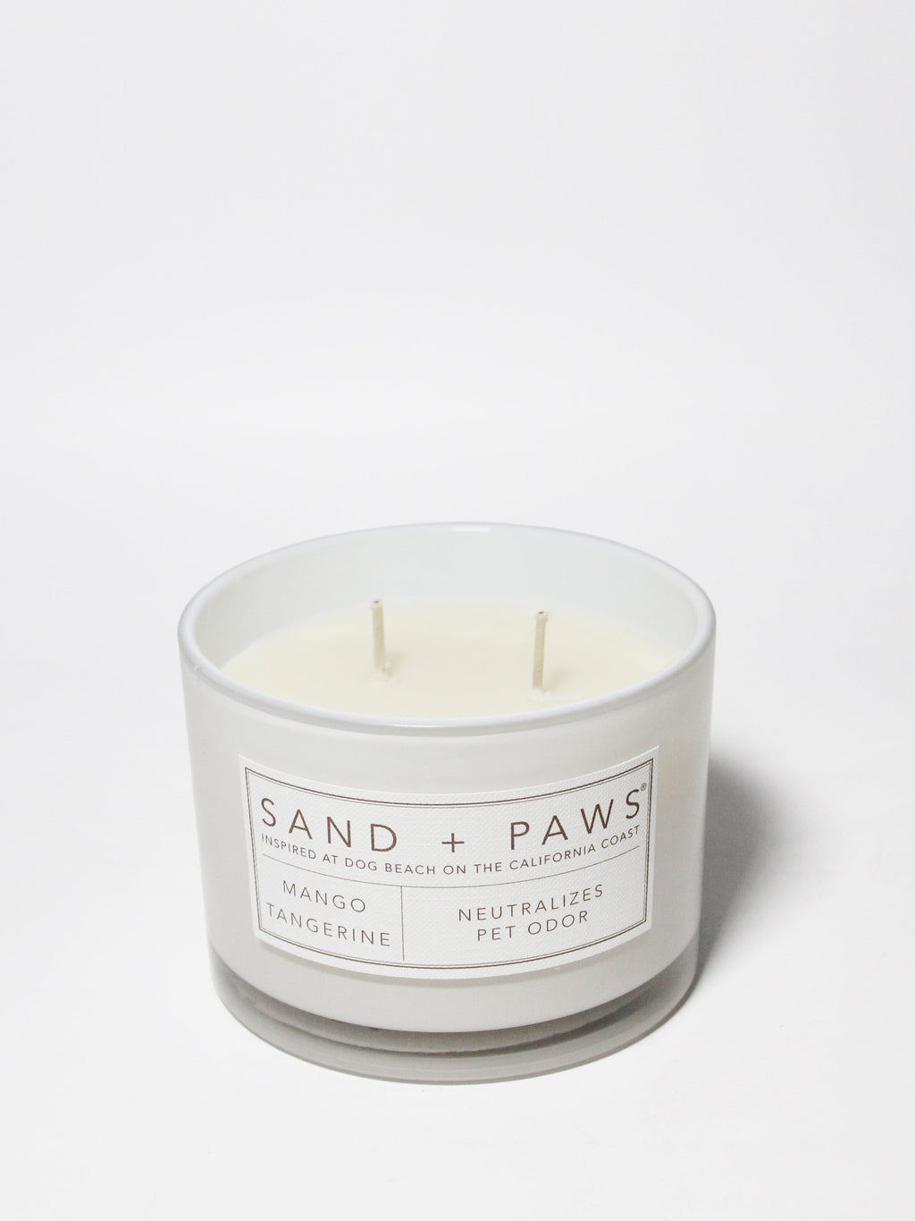 Sand + Paws Mango Tangerine Hand-poured 12 oz scented candle