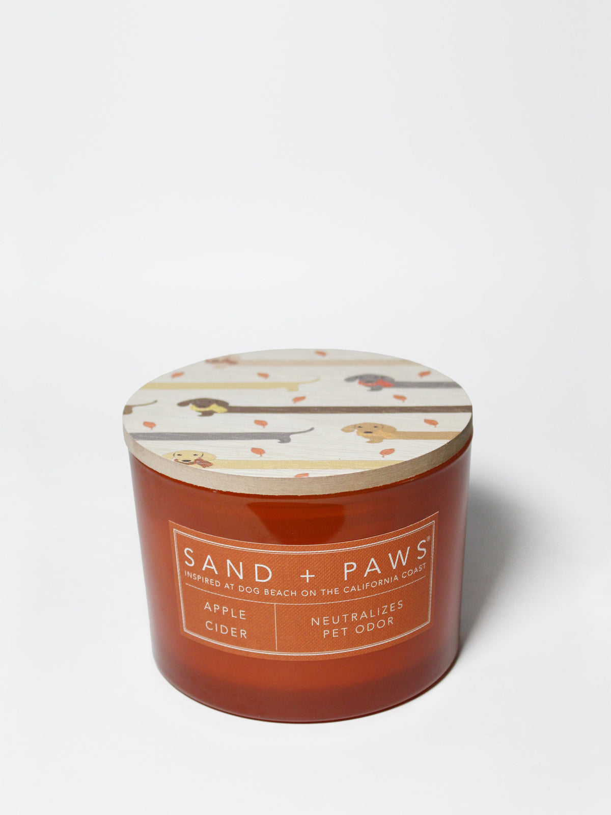Sand + Paws Apple Cider Hand-poured 12 oz scented candle