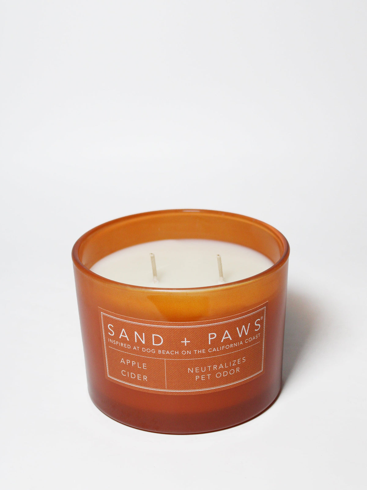 Sand + Paws Apple Cider Hand-poured 12 oz scented candle