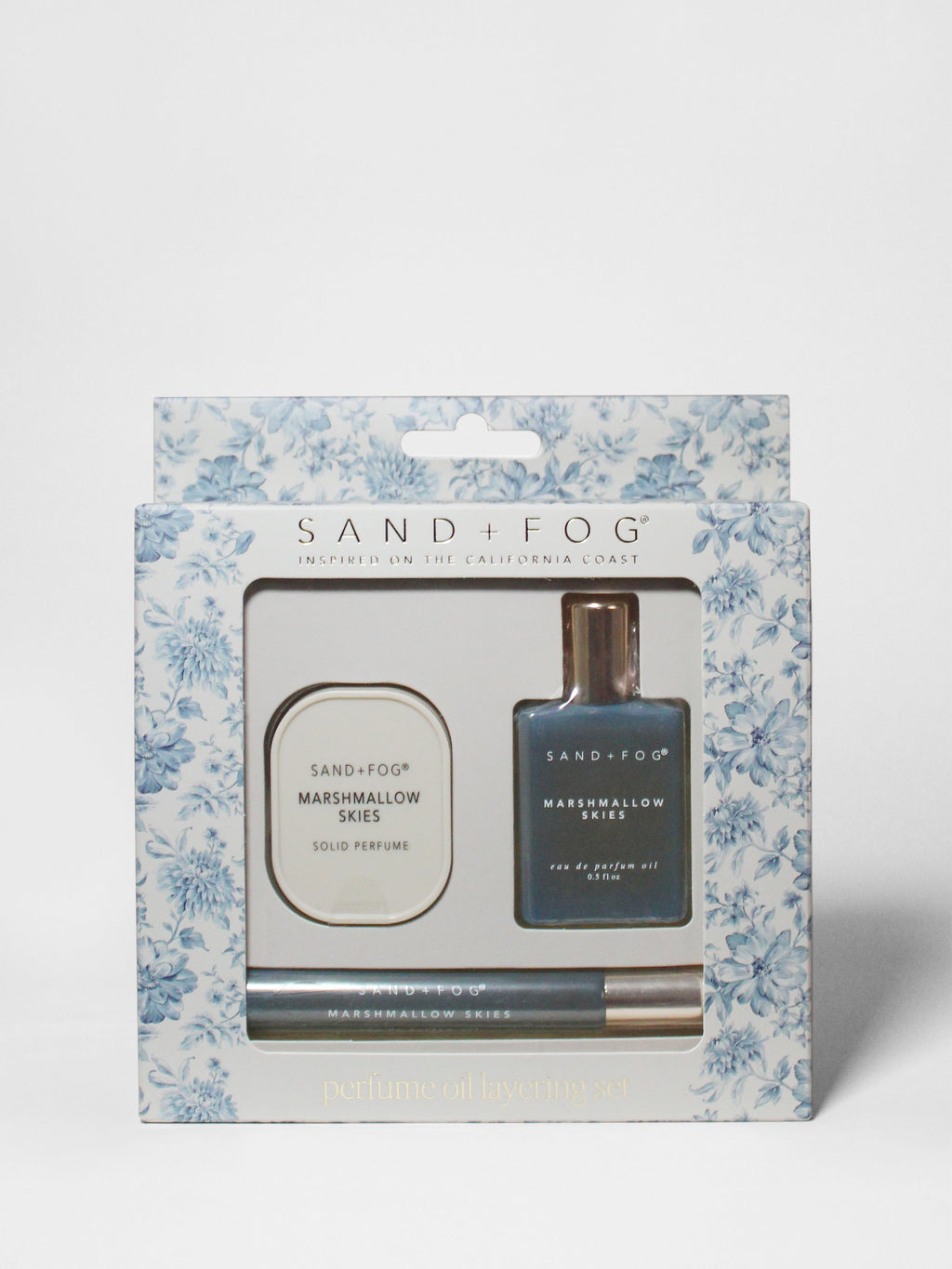 Long-lasting Perfume Oil Rollerballs and Solid Perfume Set - Marshmallow Skies