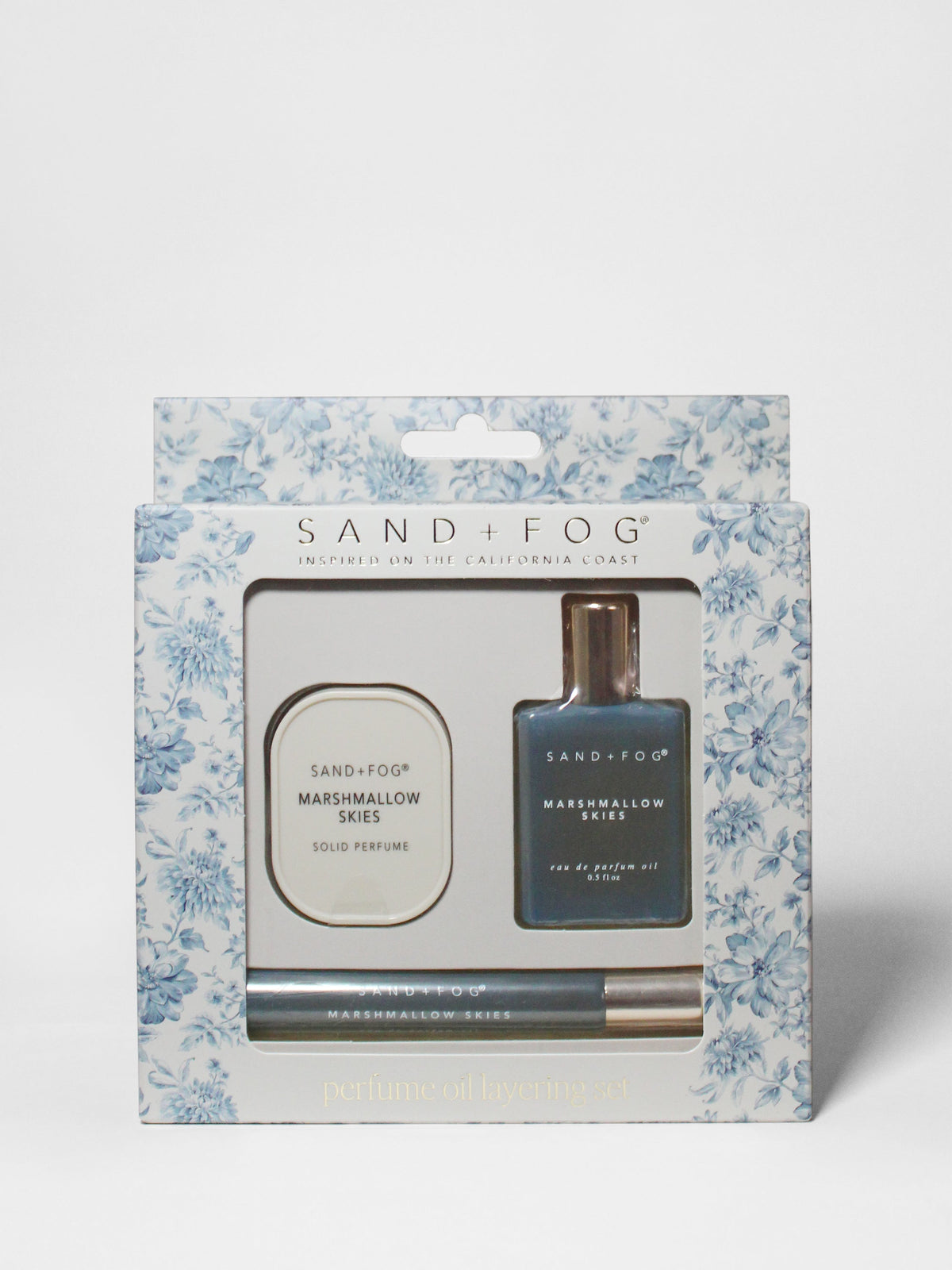 Long-lasting Perfume Oil Rollerballs and Solid Perfume Set - Marshmallow Skies