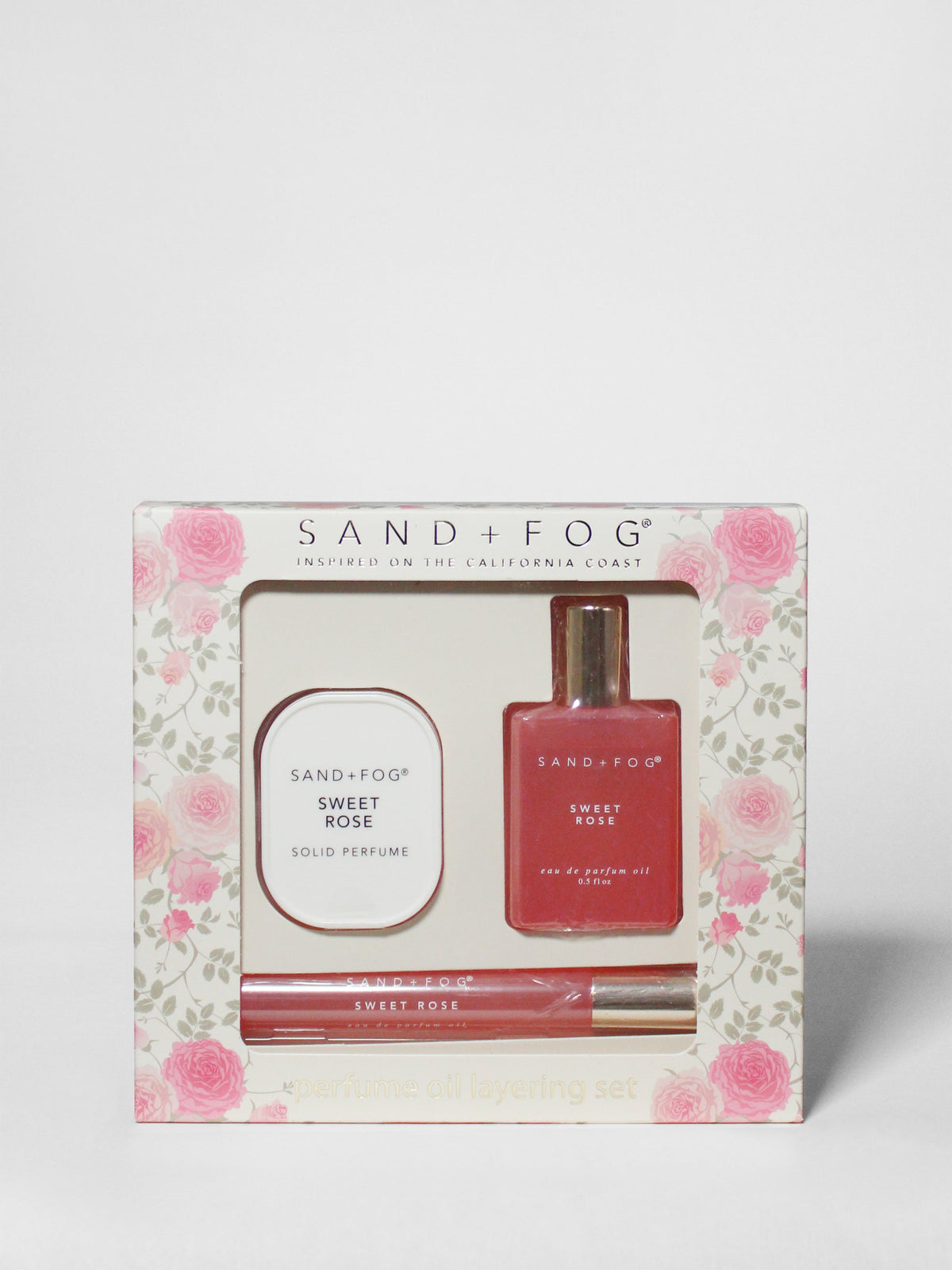 Long-lasting Perfume Oil Rollerballs and Solid Perfume Set - Sweet Rose