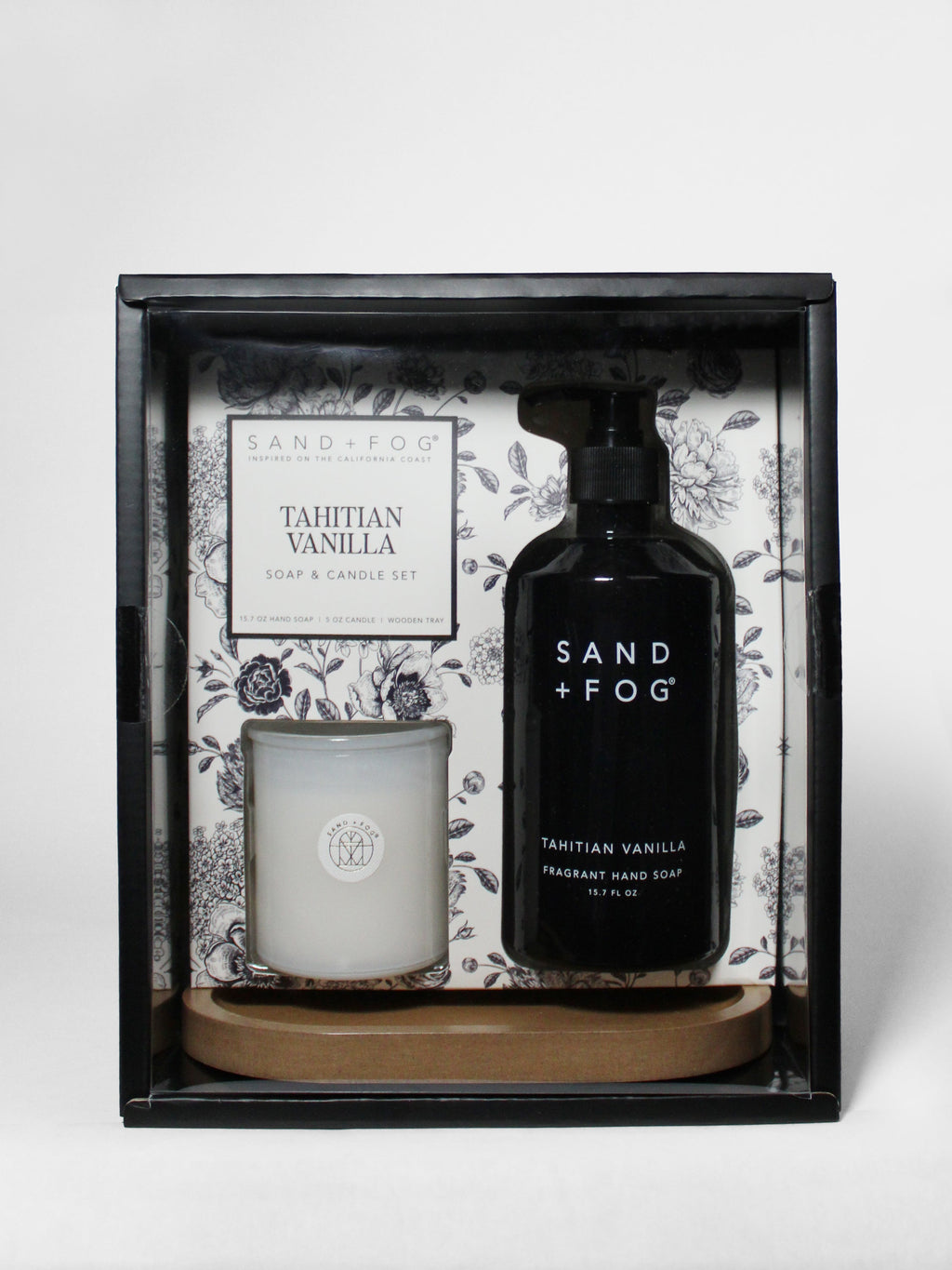 Tahitian Vanilla Elegant Hand Soap & Candle Set
