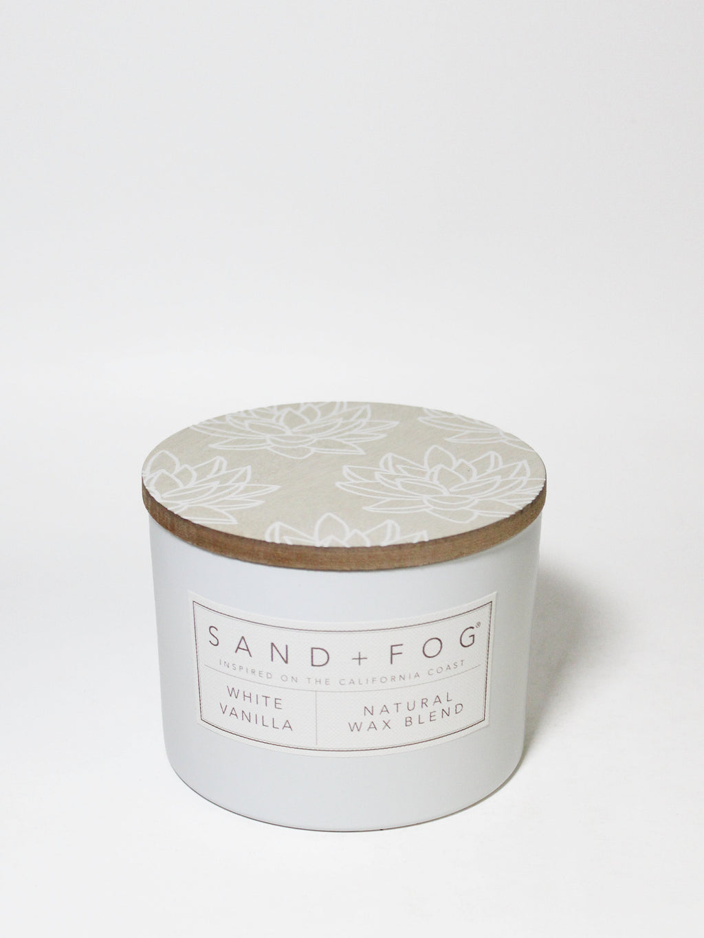 White Vanilla Hand-poured 12 oz scented candle