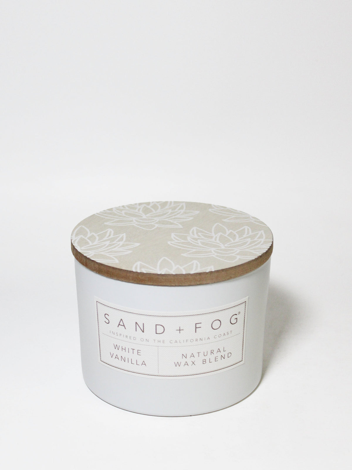White Vanilla Hand-poured 12 oz scented candle