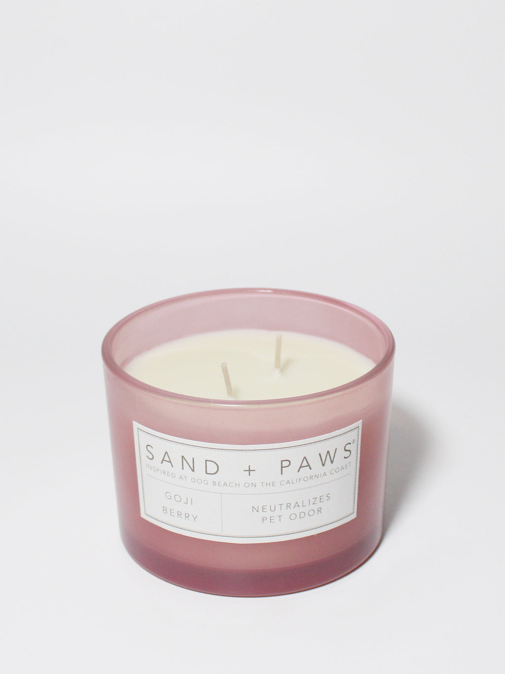 Sand + Paws Goji Berry Hand-poured 12 oz scented candle