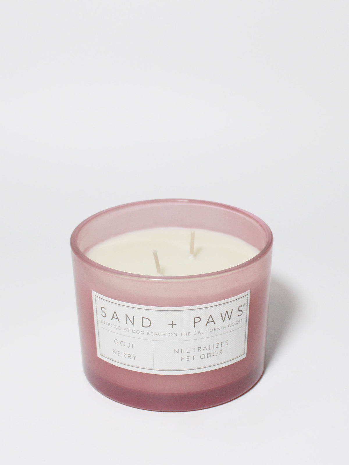 Sand + Paws Goji Berry Hand-poured 12 oz scented candle