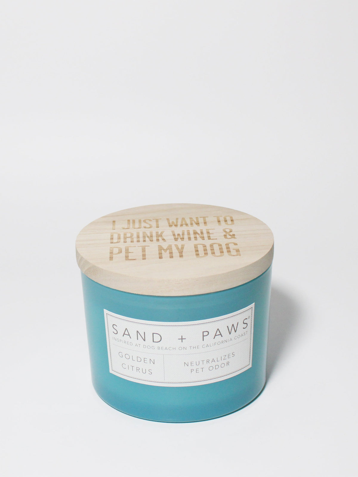 Sand + Paws Golden Citrus Hand-poured 12 oz scented candle