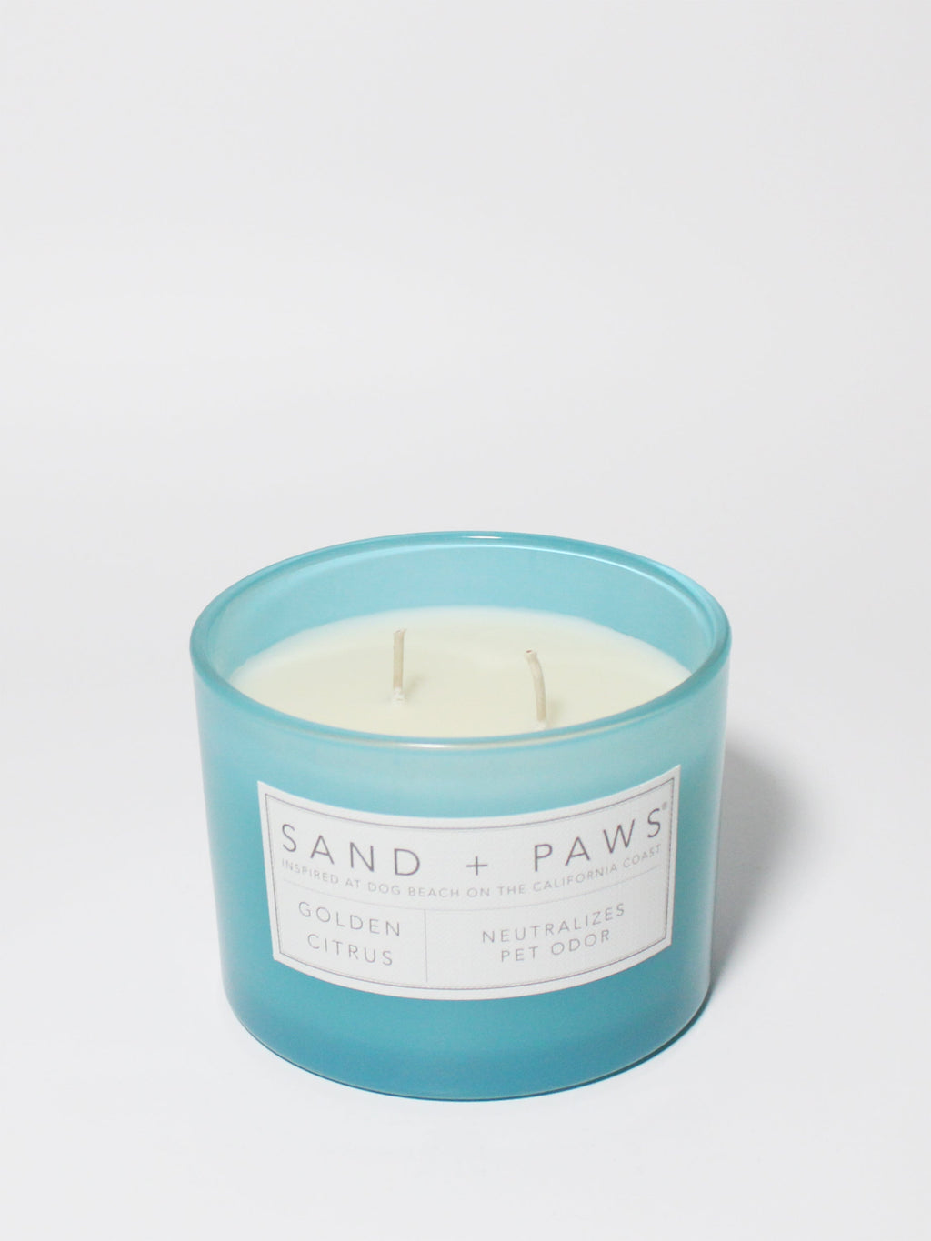 Sand + Paws Golden Citrus Hand-poured 12 oz scented candle