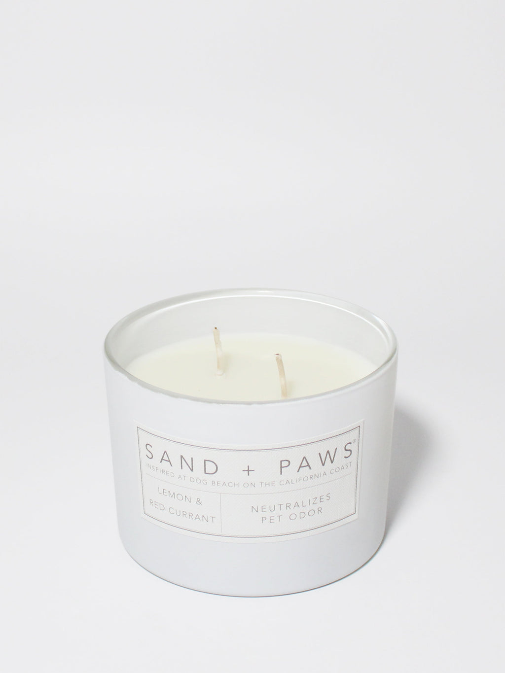Sand + Paws Lemon & Red Currant Hand-poured 12 oz scented candle