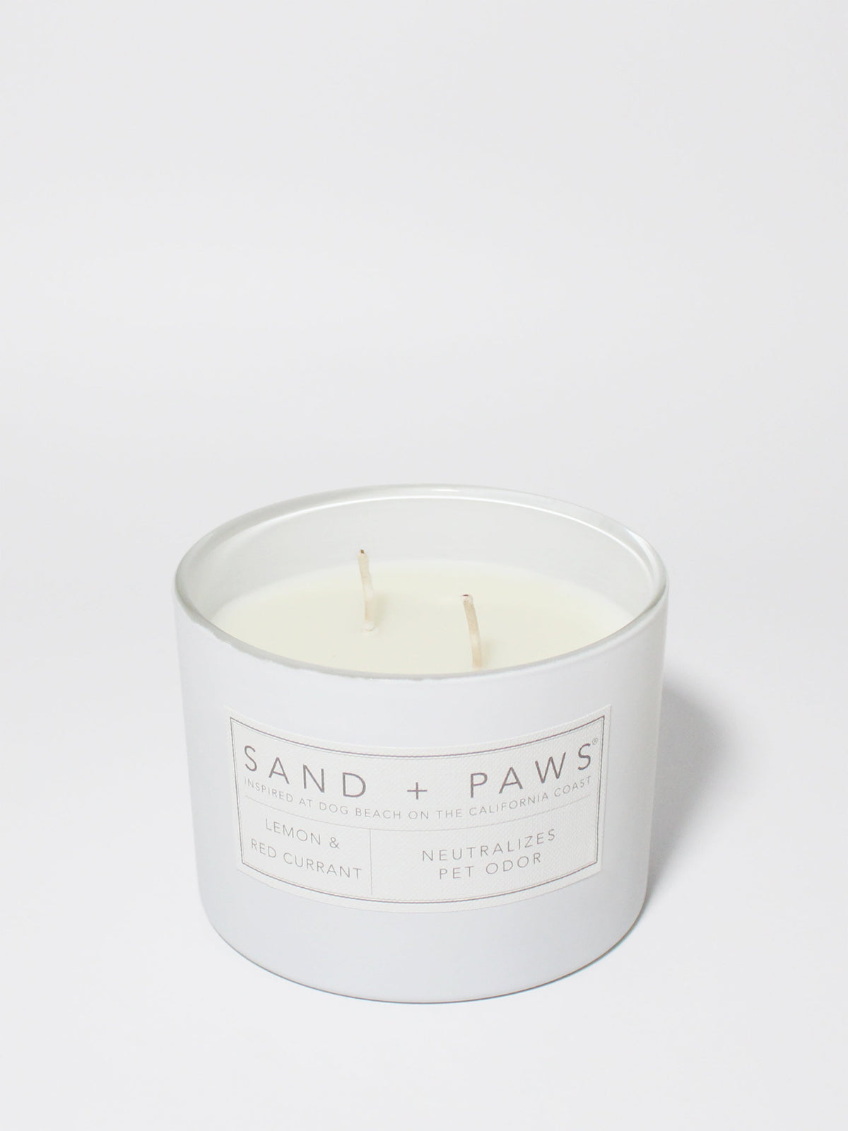 Sand + Paws Lemon & Red Currant Hand-poured 12 oz scented candle
