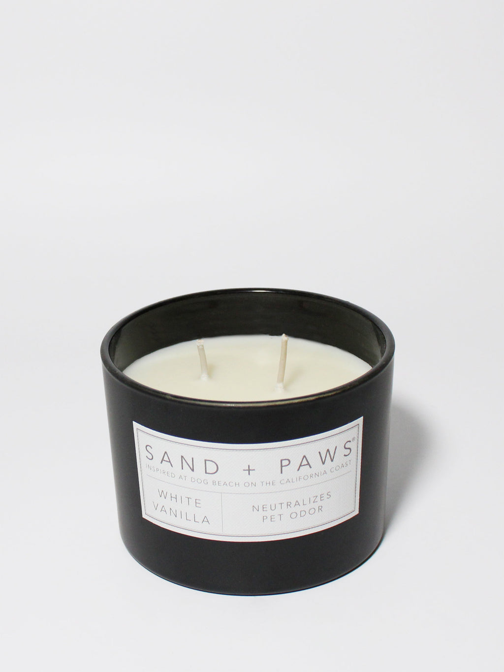 Sand + Paws White Vanilla Hand-poured 12 oz scented candle