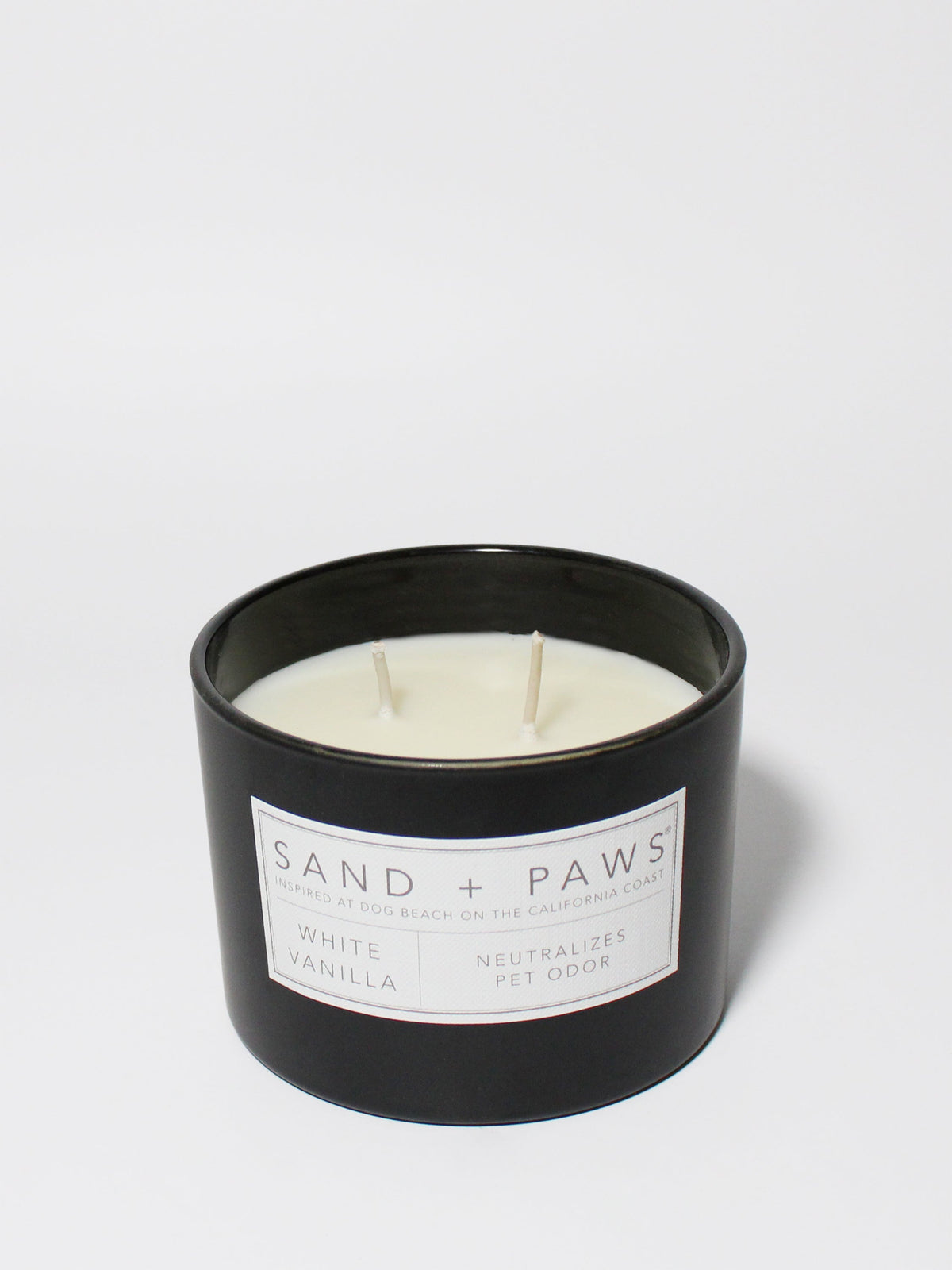 Sand + Paws White Vanilla Hand-poured 12 oz scented candle