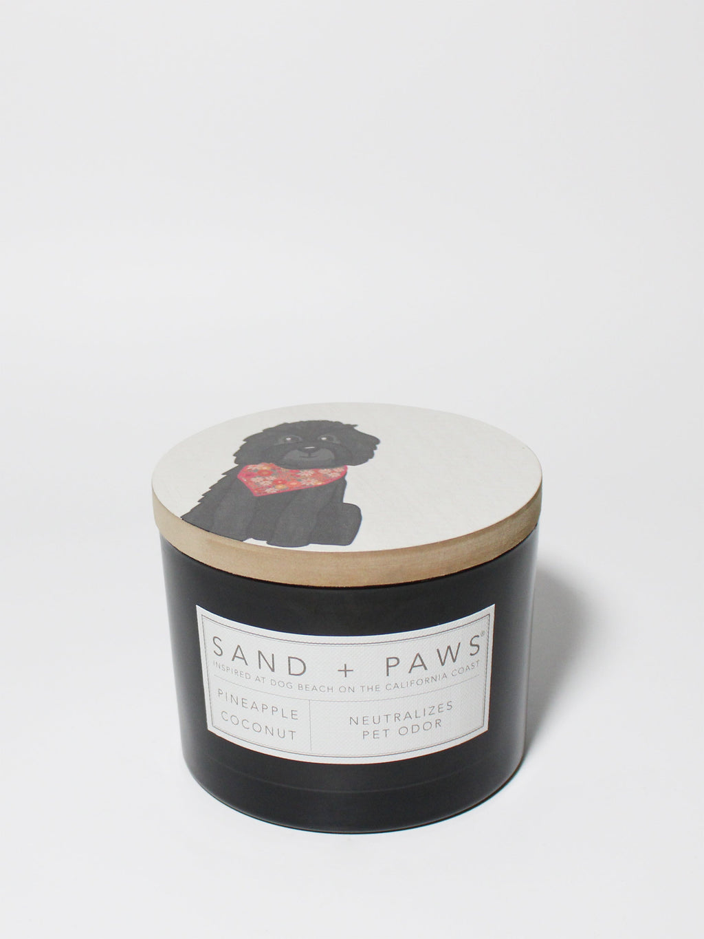 Sand + Paws Pineapple Coconut Hand-poured 12 oz scented candle