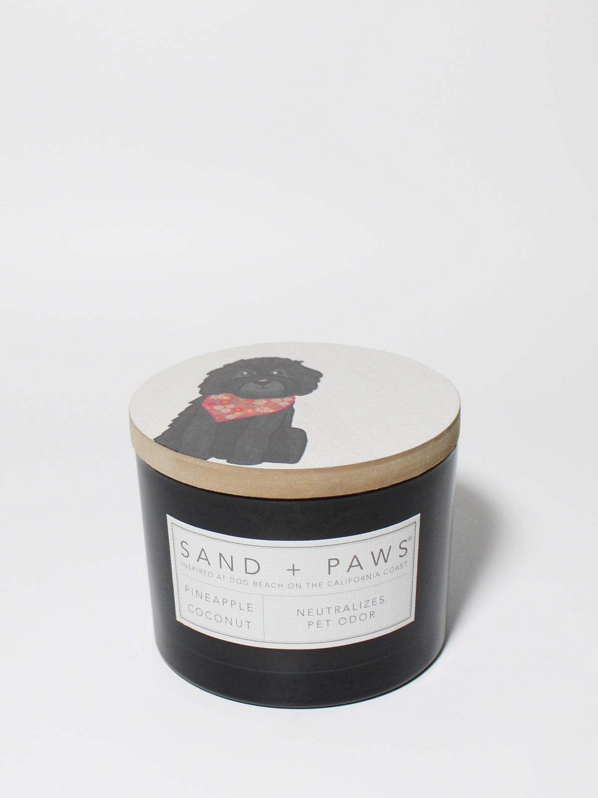 Sand + Paws Pineapple Coconut Hand-poured 12 oz scented candle