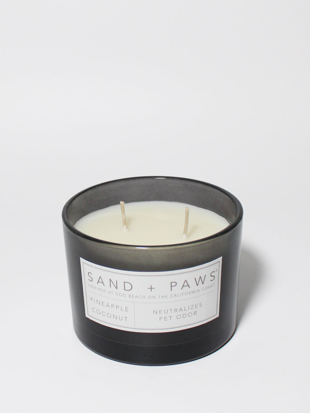 Sand + Paws Pineapple Coconut Hand-poured 12 oz scented candle
