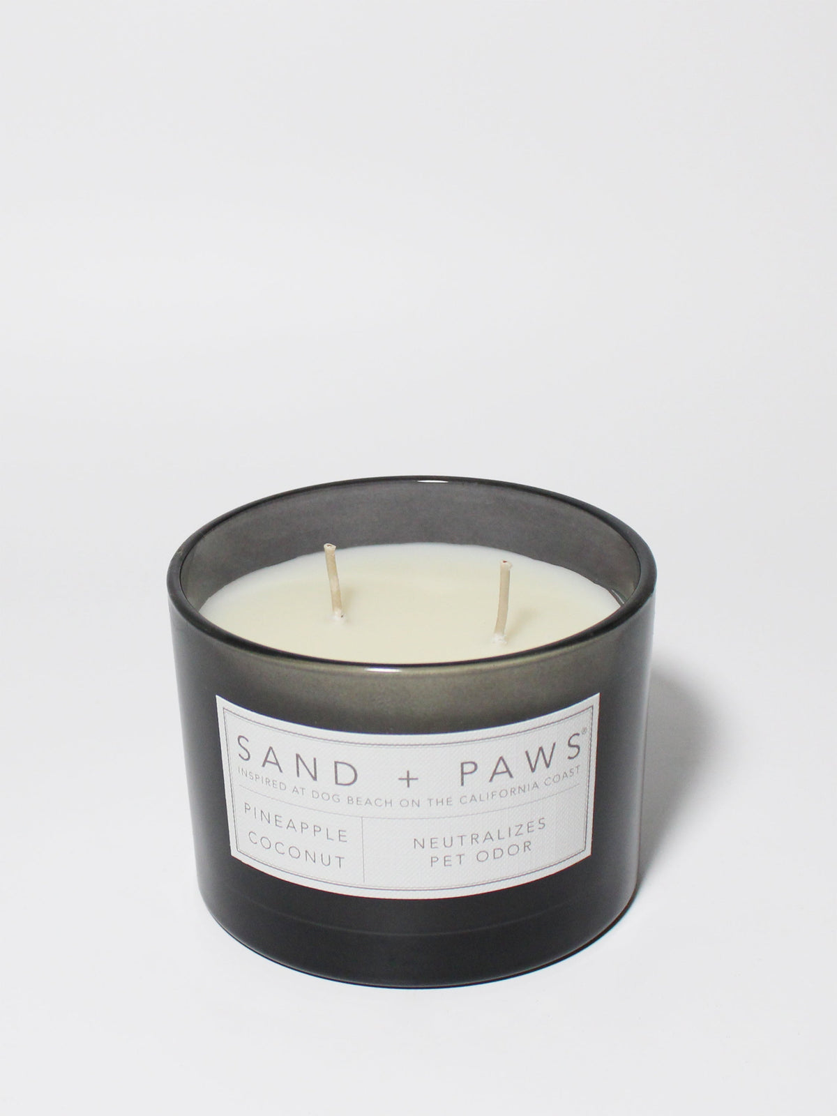 Sand + Paws Pineapple Coconut Hand-poured 12 oz scented candle