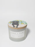 Sand + Paws Tropical Citrus Hand-poured 12 oz scented candle