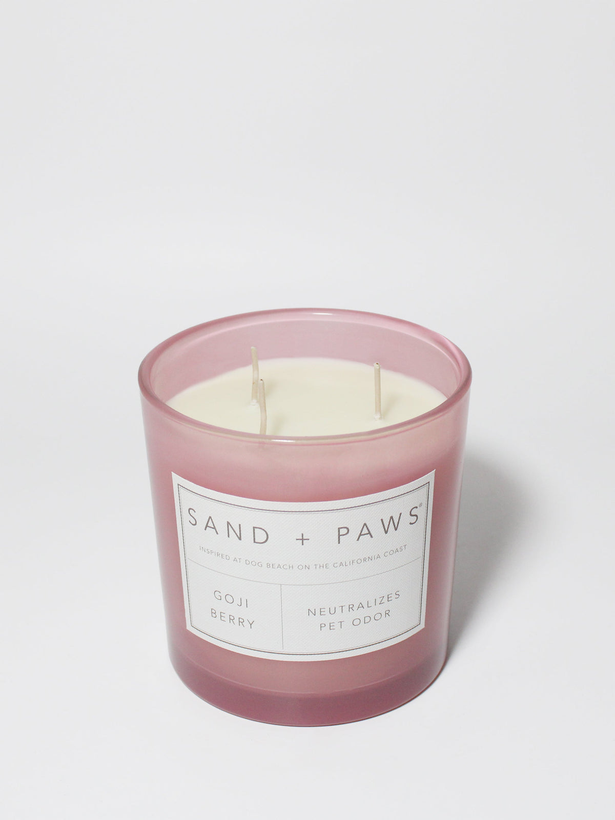 Sand + Paws Goji Berry Hand-poured 21 oz scented candle