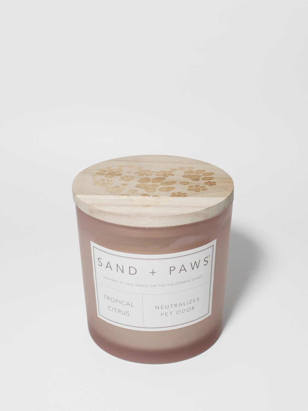 Sand + Paws Tropical Citrus Hand-poured 21 oz scented candle