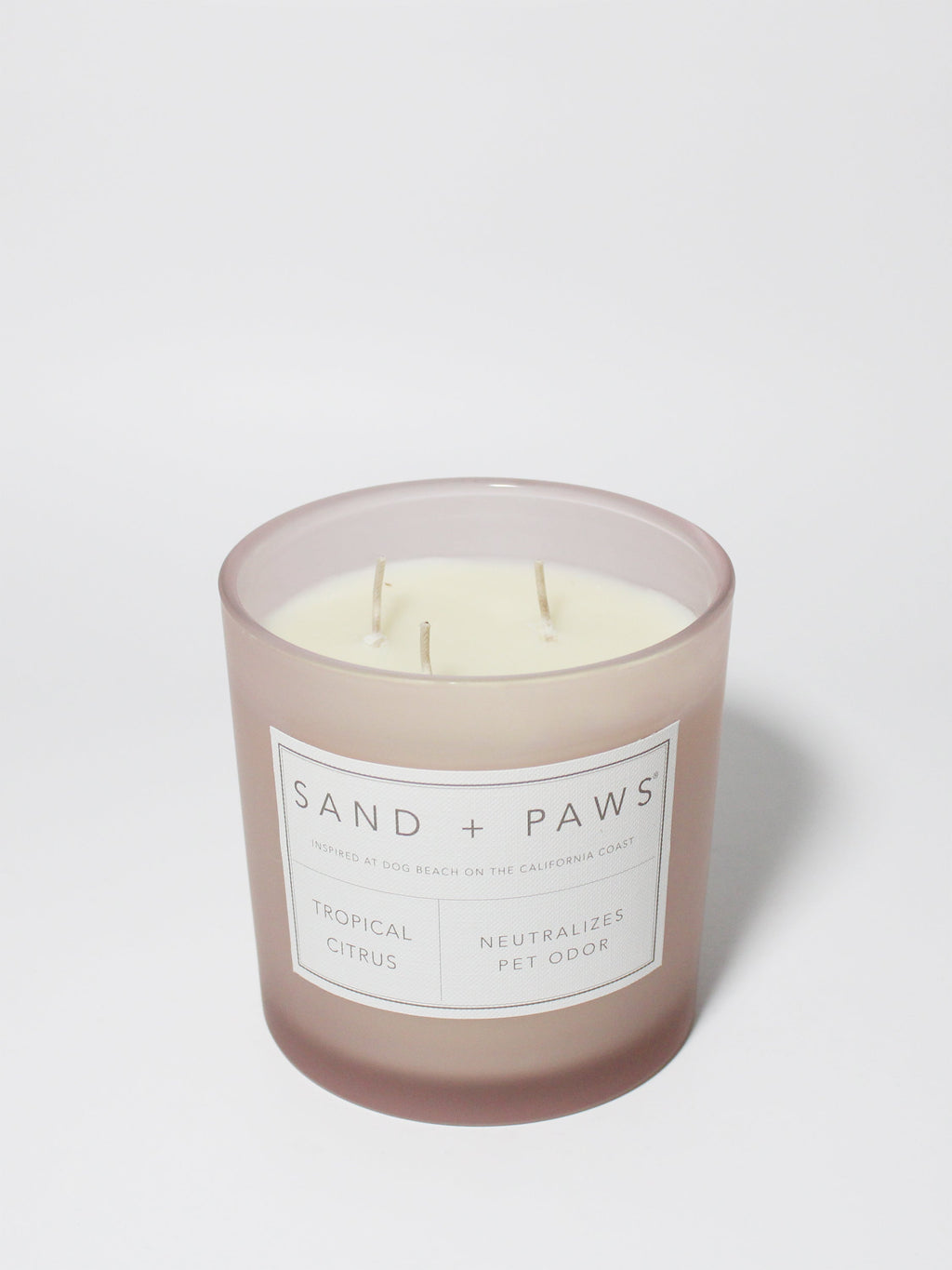 Sand + Paws Tropical Citrus Hand-poured 21 oz scented candle