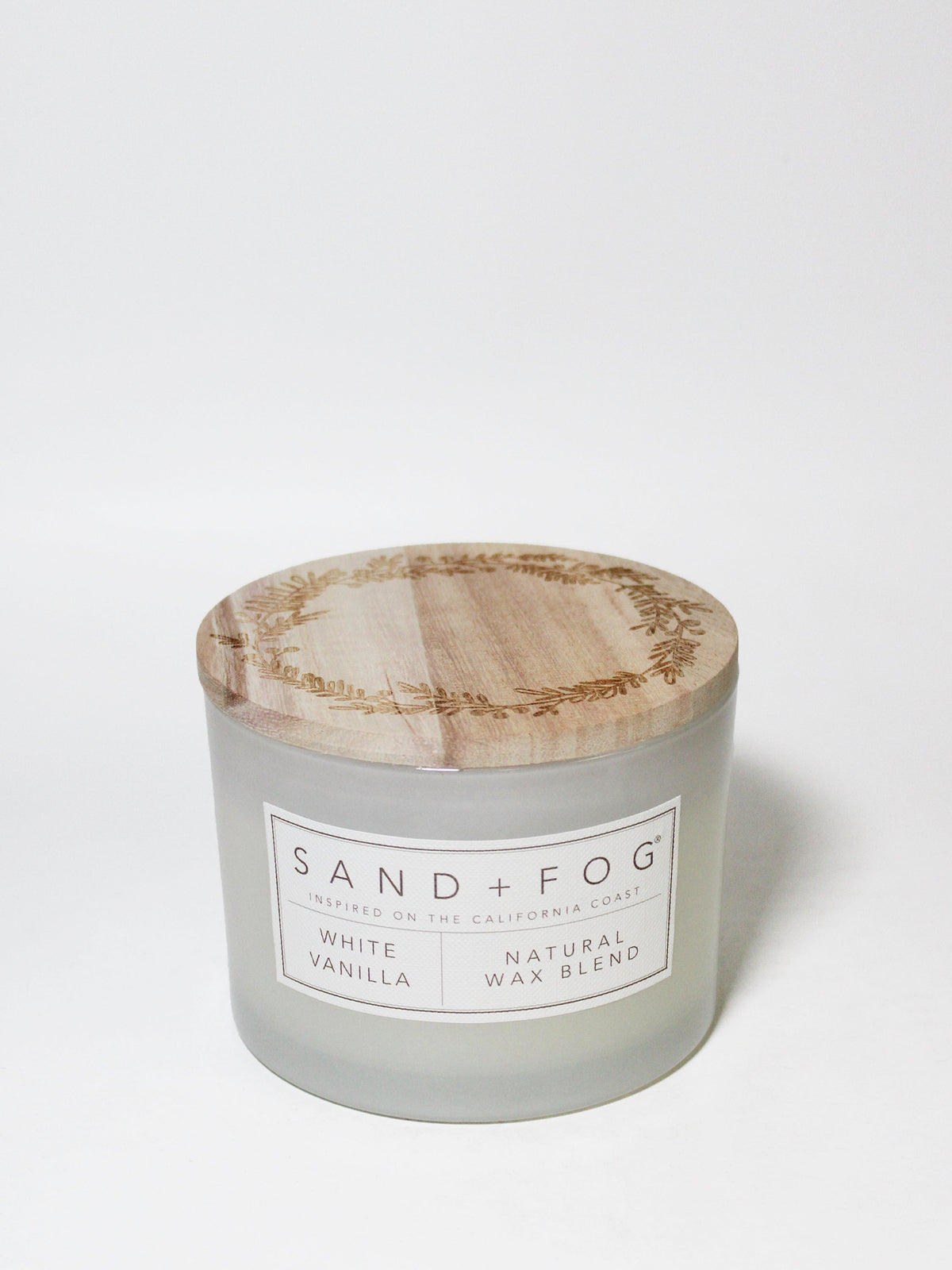 White Vanilla Hand-poured 12 oz scented candle