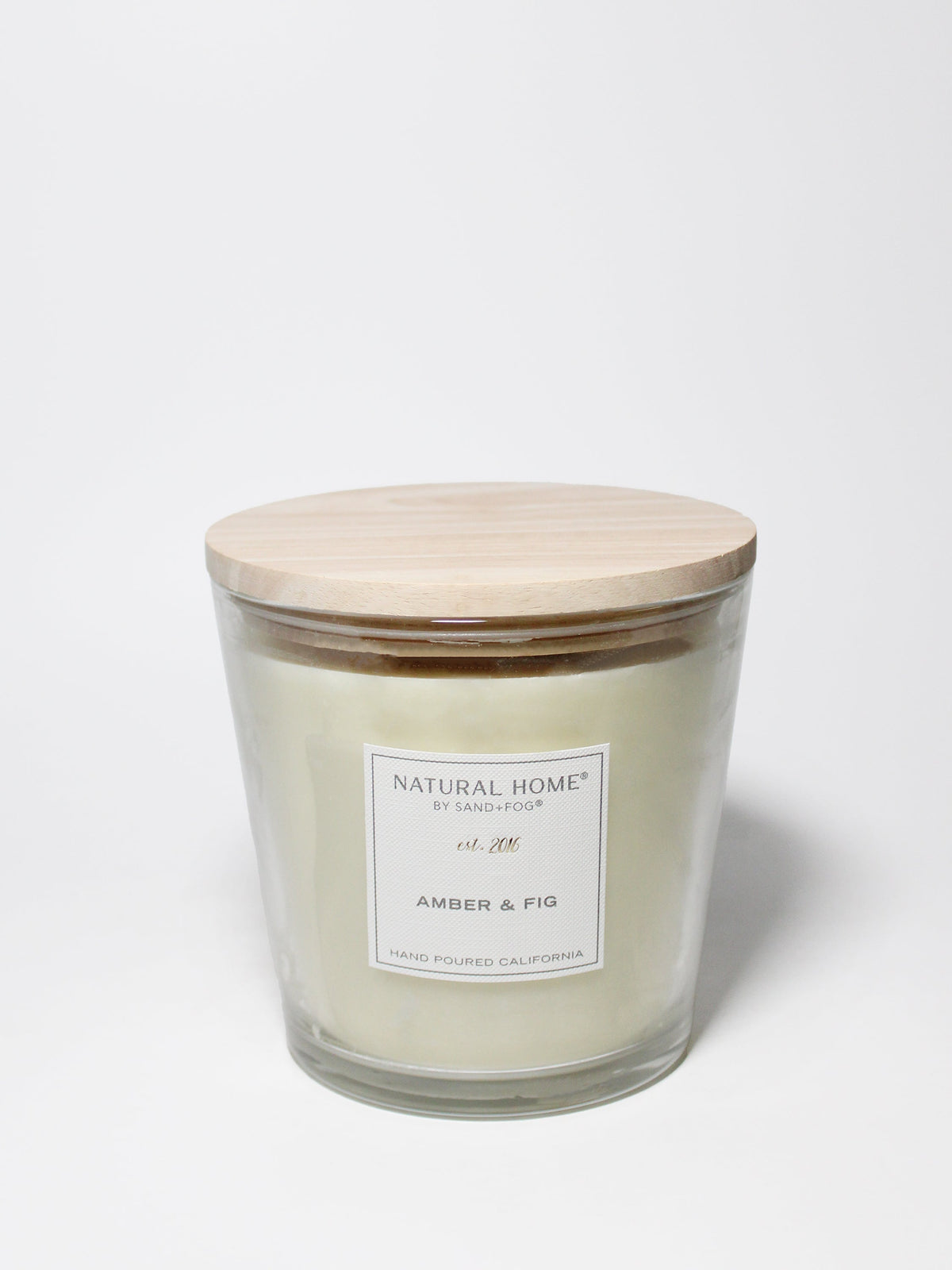 Amber & Fig Natural Home Hand-poured 31 oz scented candle