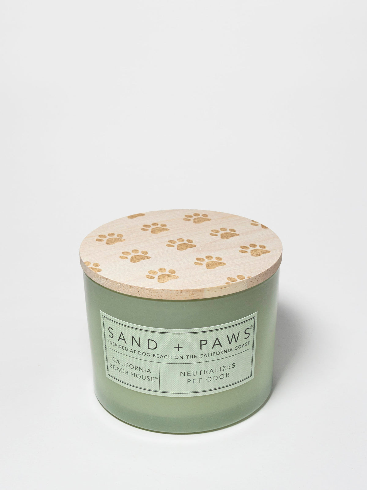 Sand + Paws California Beach House Hand-poured 12 oz scented candle