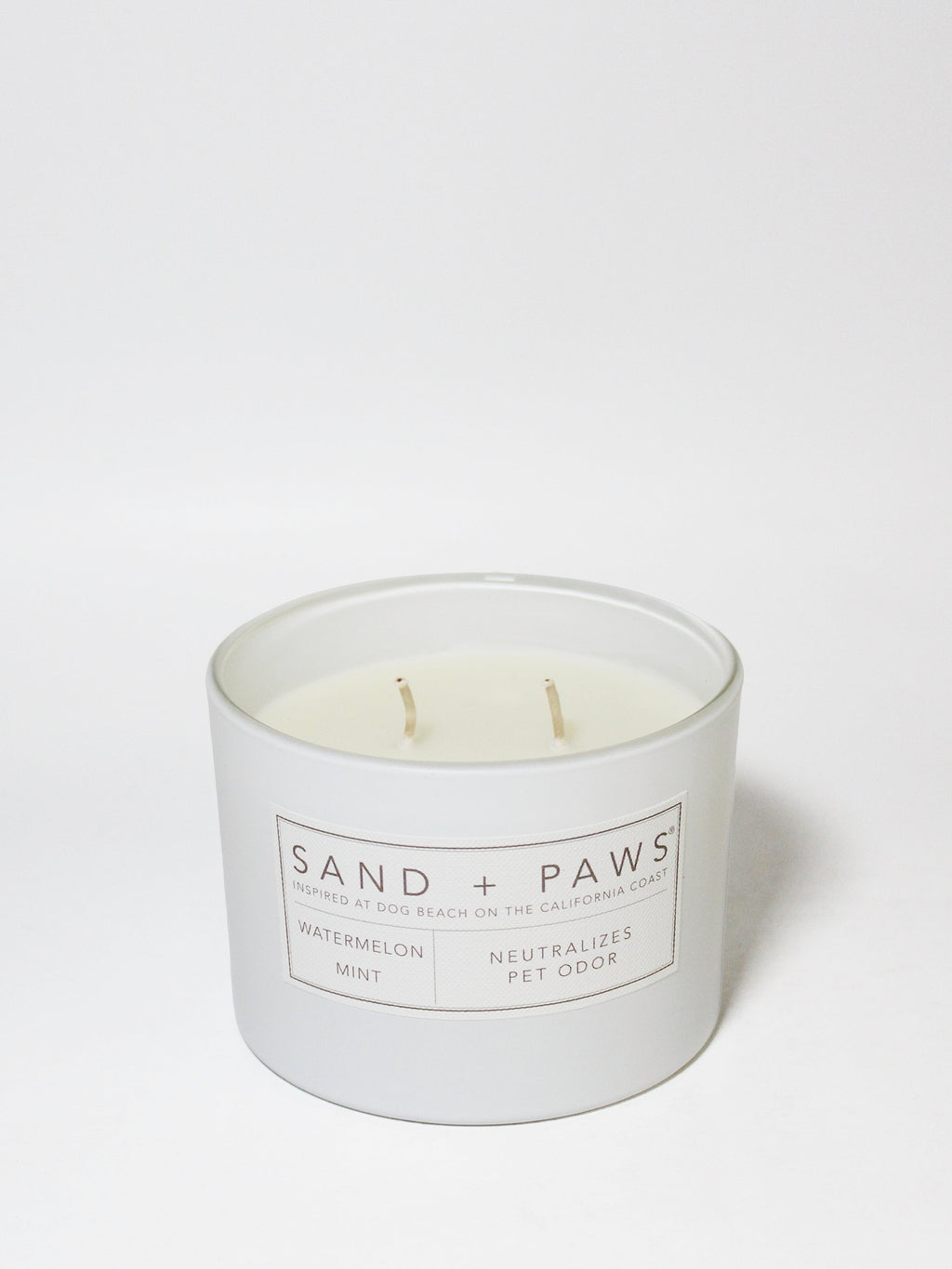 Sand + Paws Watermelon Mint Hand-poured 12 oz scented candle