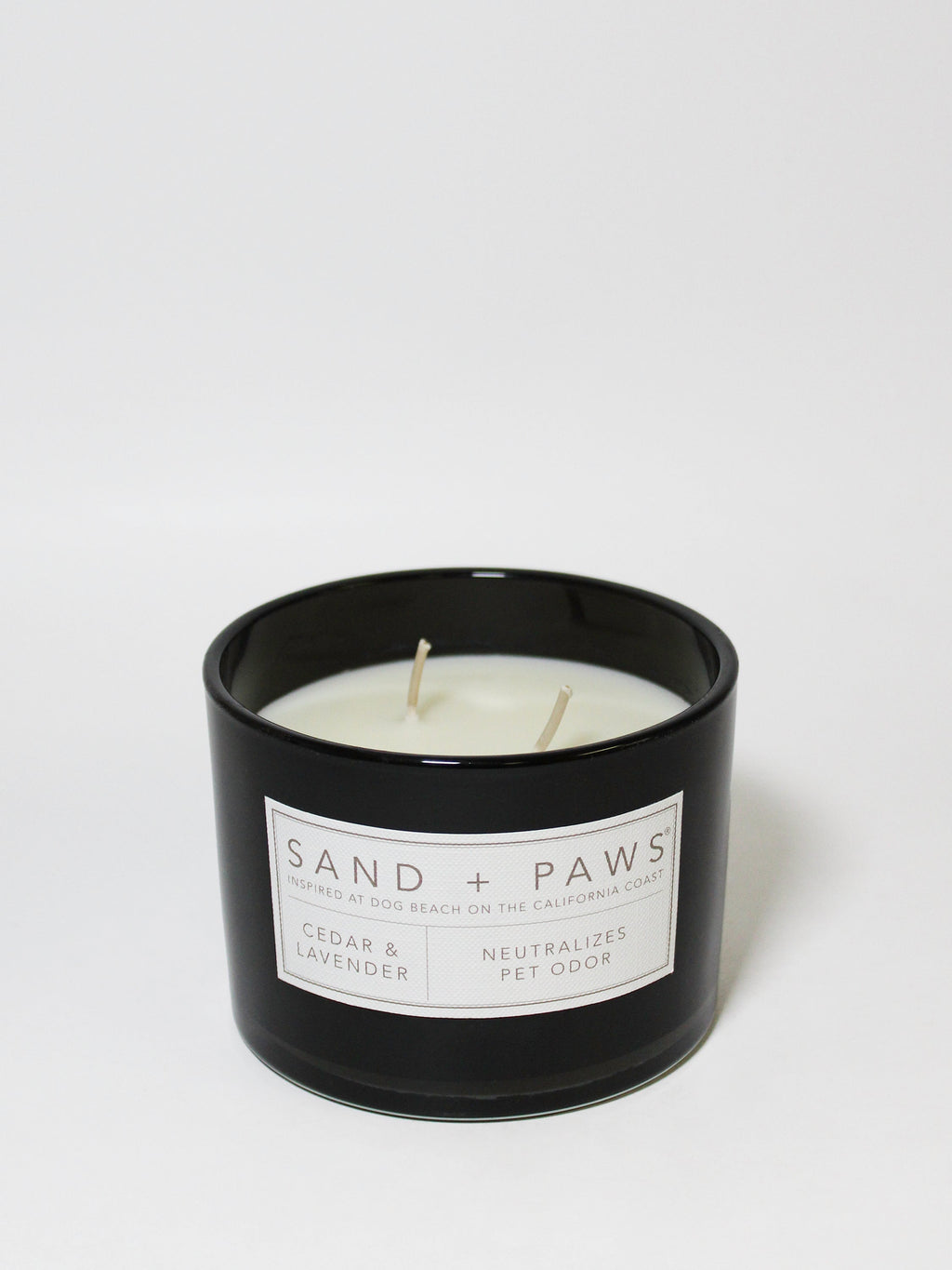 Sand + Paws Cedar & Lavender Hand-poured 12 oz scented candle