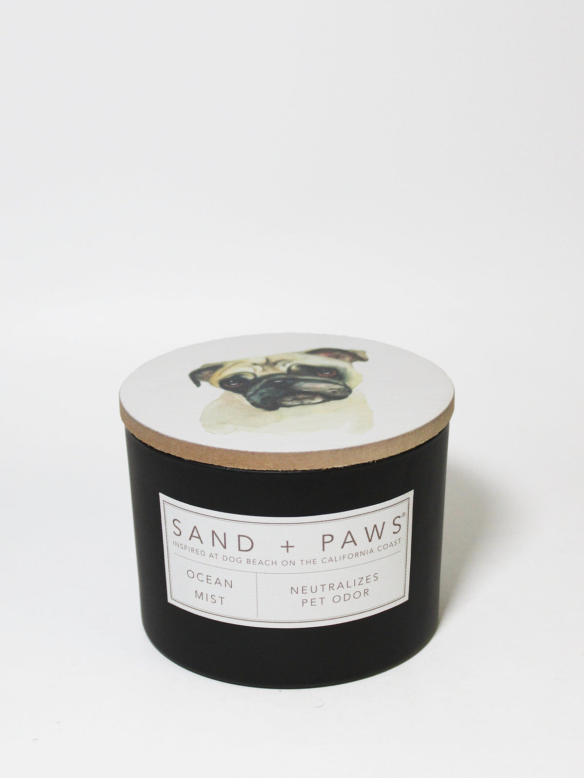 Sand + Paws Ocean Mist Hand-poured 12 oz scented candle