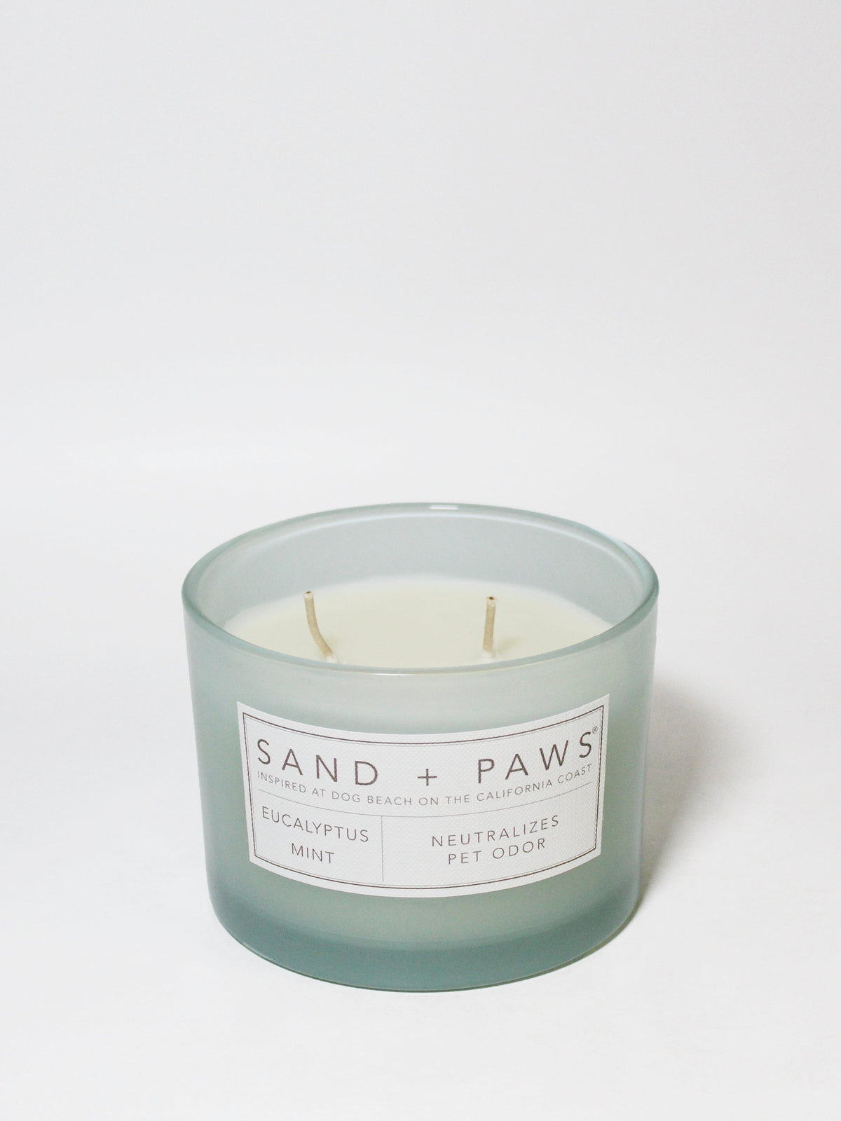 Sand + Paws Eucalyptus Mint Hand-poured 12 oz scented candle