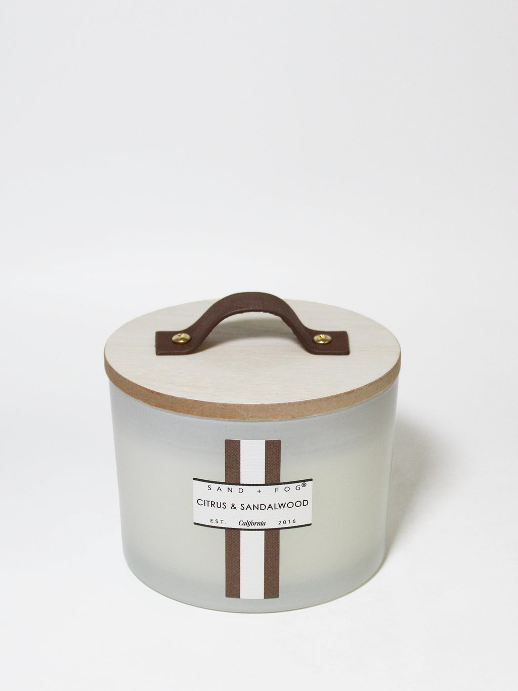 Citrus & Sandalwood Hand-poured 12 oz scented candle